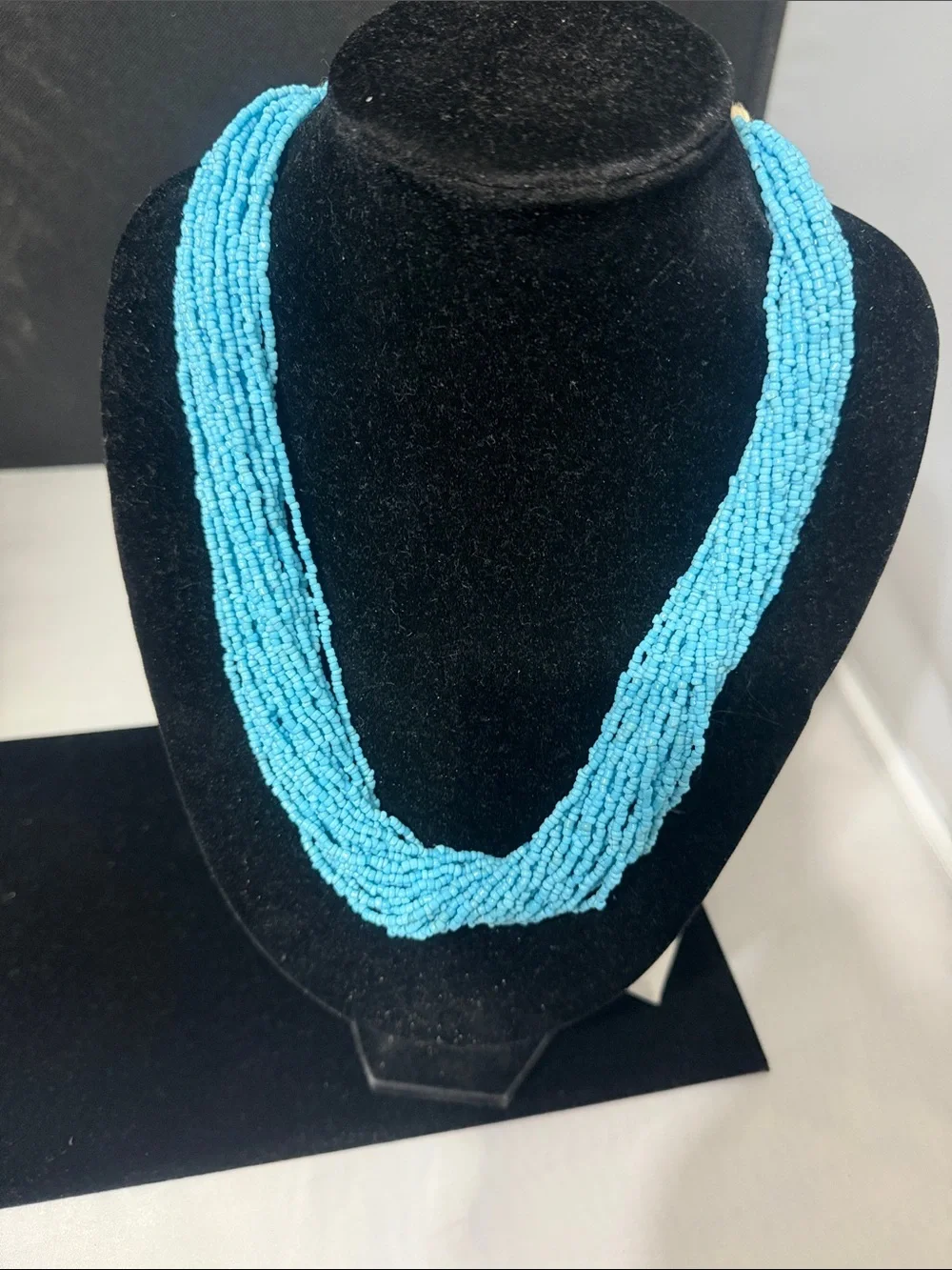 Source Unknown Turquoise Multi-Strand Beaded Necklace☑️